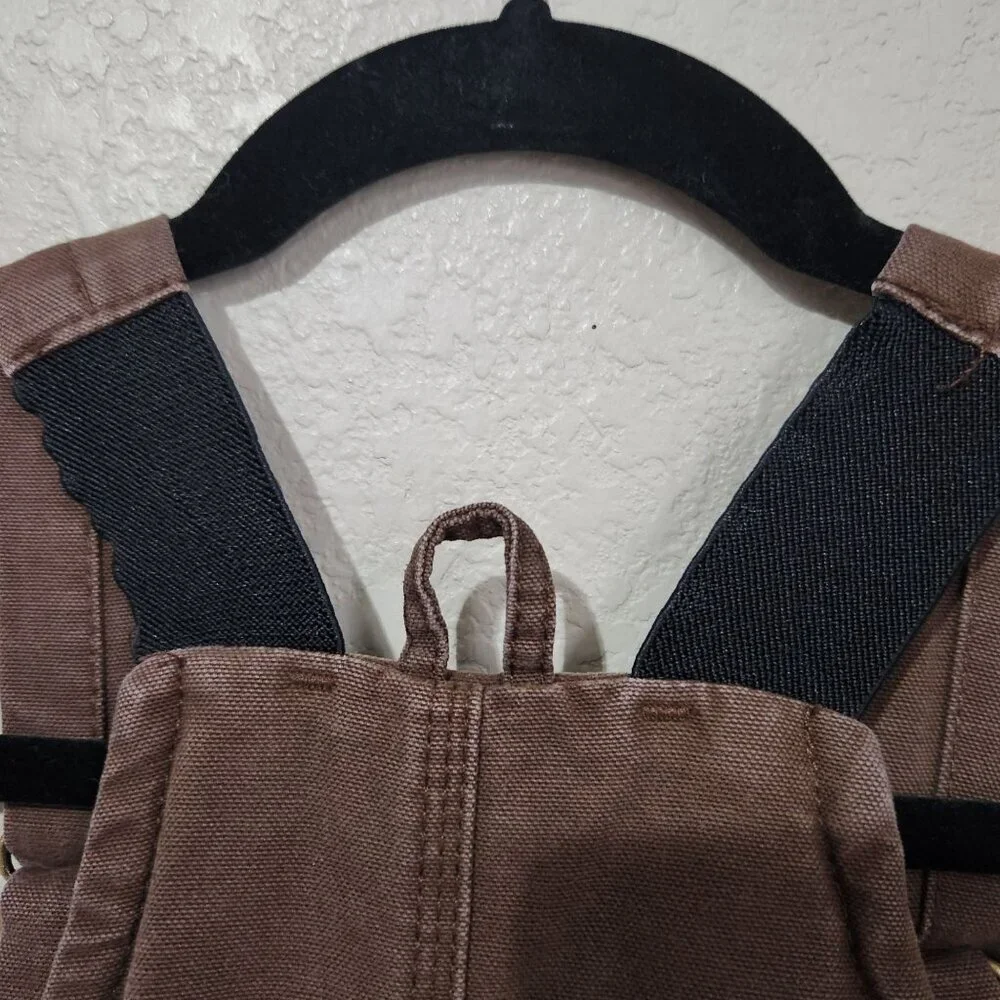 Berne Workwear 4T Brown Canvas Insulated Kids Overalls